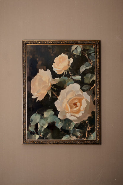 FLEUR DE VELOURS, CADRE VINTAGE BRONZE