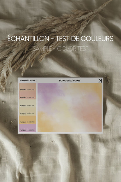 POWDERED GLOW, Oeuvre sur toile rigide  (test jay et will) (Copie)