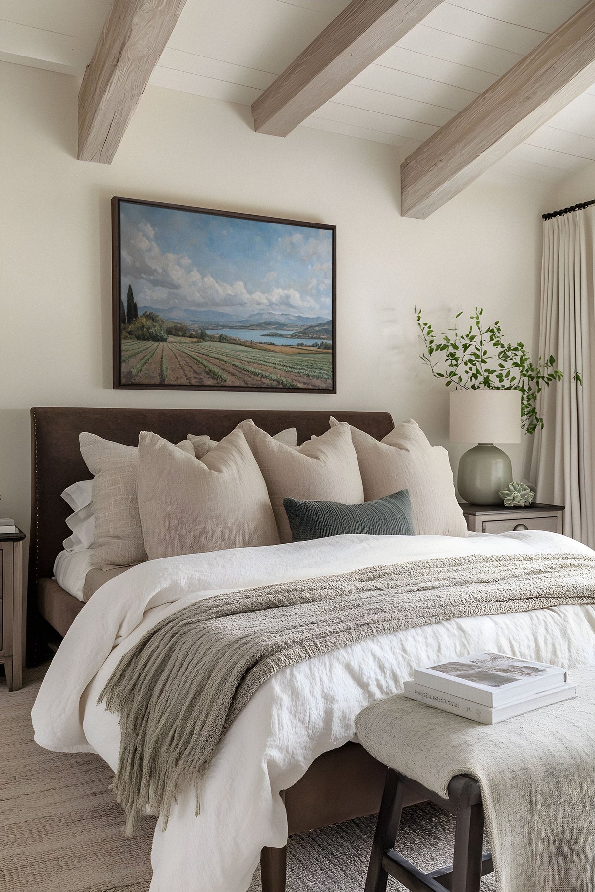 TRANQUIL LAKESIDE, Oeuvre sur toile étirée