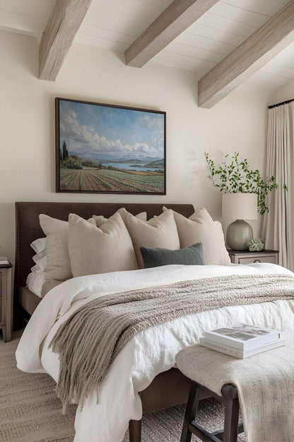 TRANQUIL LAKESIDE, Oeuvre sur toile étirée