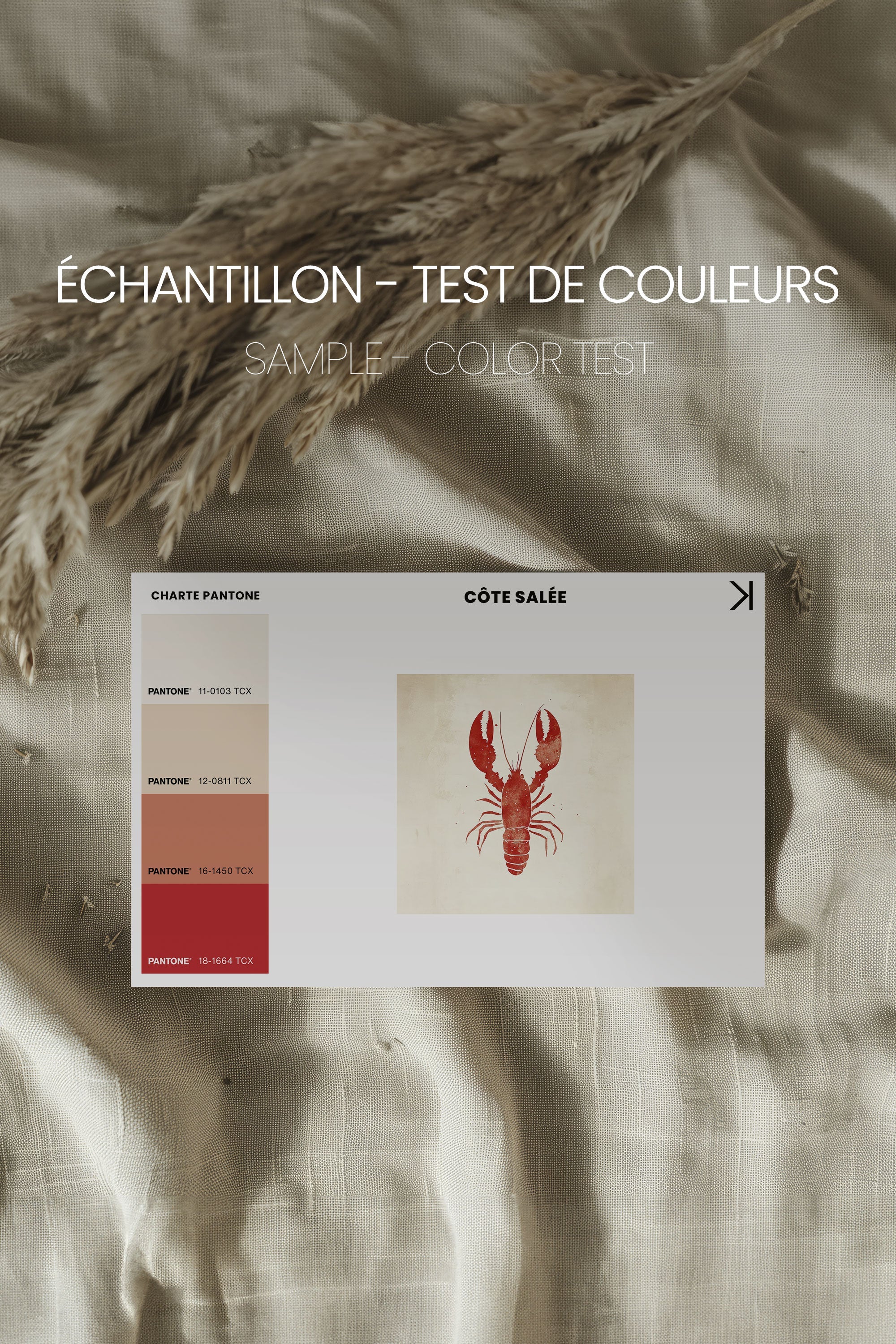 CÔTE SALÉE, Oeuvre sur toile étirée
