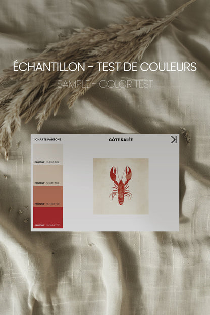 CÔTE SALÉE, Oeuvre sur toile étirée