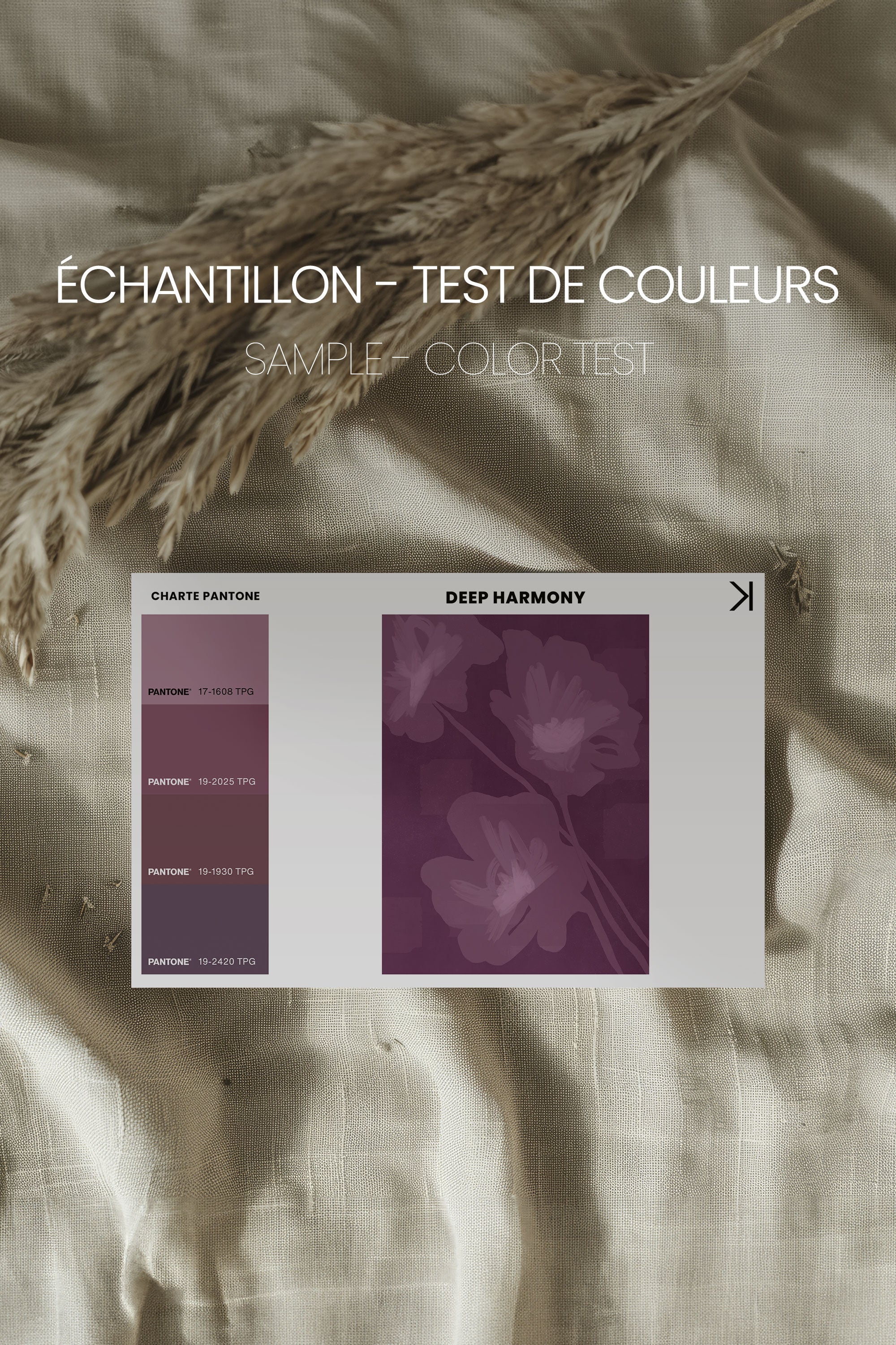 DEEP HARMONY, Oeuvre sur toile étirée