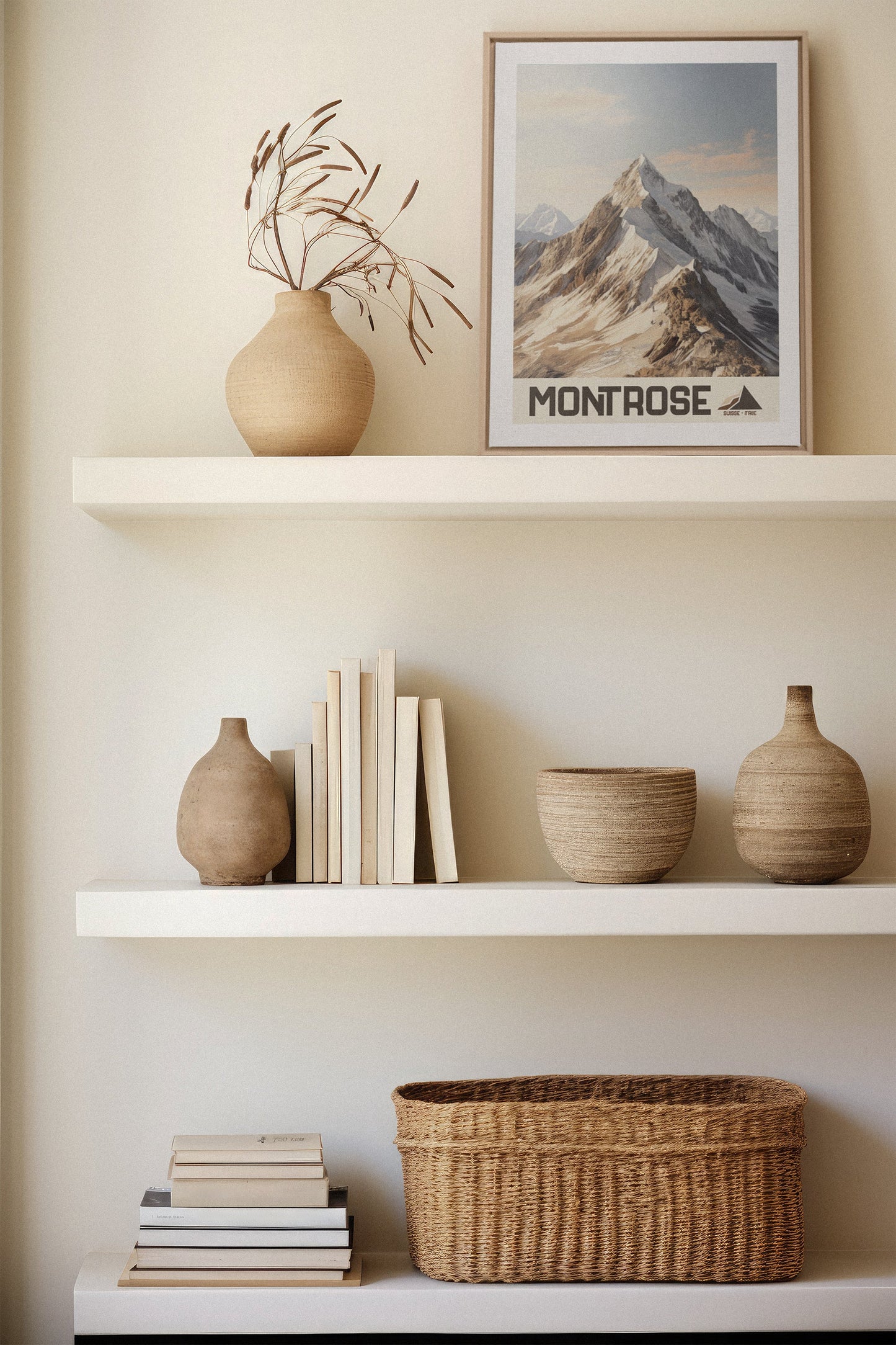 MONT ROSE, Oeuvre sur toile étirée