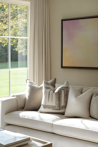POWDERED GLOW, Oeuvre sur toile étirée