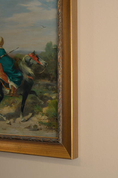 CHEVAUCHÉE D'ORIENT, CADRE VINTAGE OR