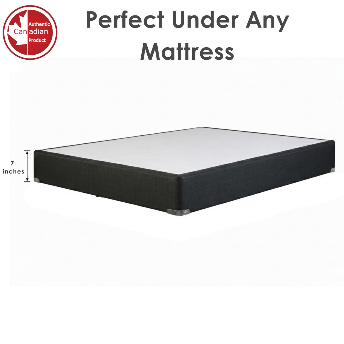 UltraFlex® REVIVE- Hybrid 12” Mattress and BoxSpring Set Breathable Pillowtop, Spinal Support HDcoils, Luxury Comfort Hypoallergic Foam Encasement, Pressure Relieving Coils, Eco-Friendly Mattress (Made in Canada)