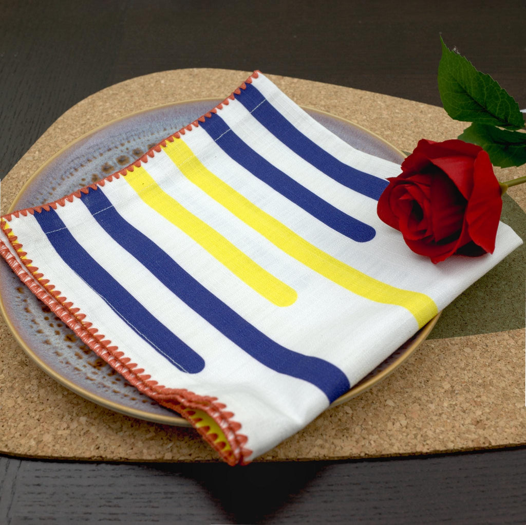 Yellow Piano: Premium Cotton Napkins