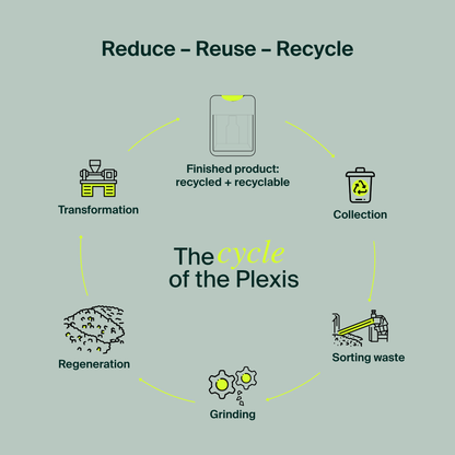 Recycled Plexiglass Wall-Mounted Dispenser - Daily Pads