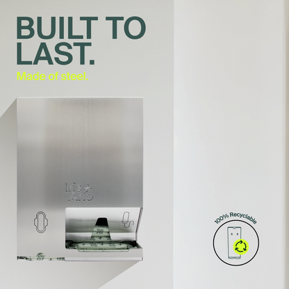 Wall-Mounted Steel Dispenser - Regular Pads & Tampons