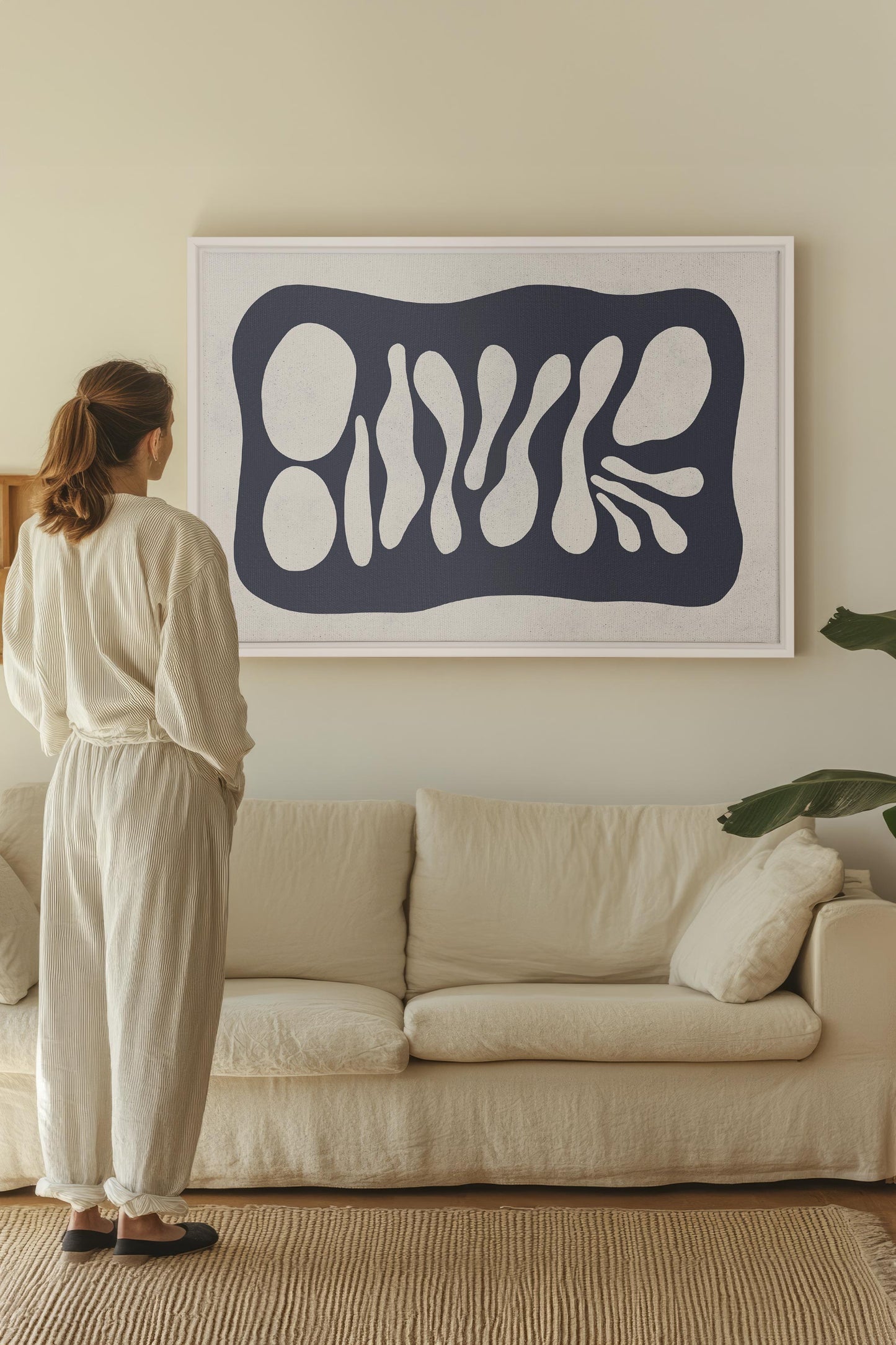 ONDE CRÉATIVE, Oeuvre sur toile étirée
