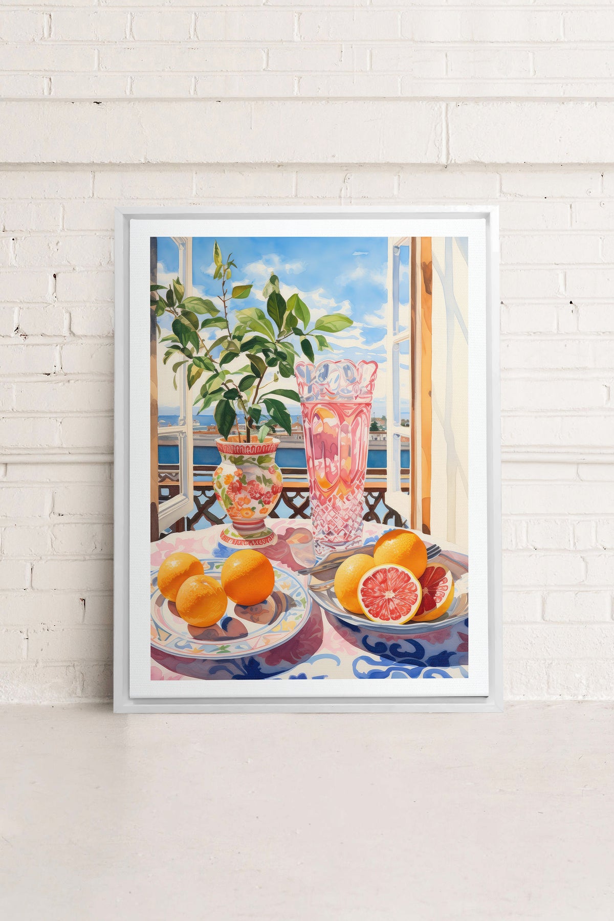 CITRUS VISTA PARADISE, Oeuvre sur toile étirée