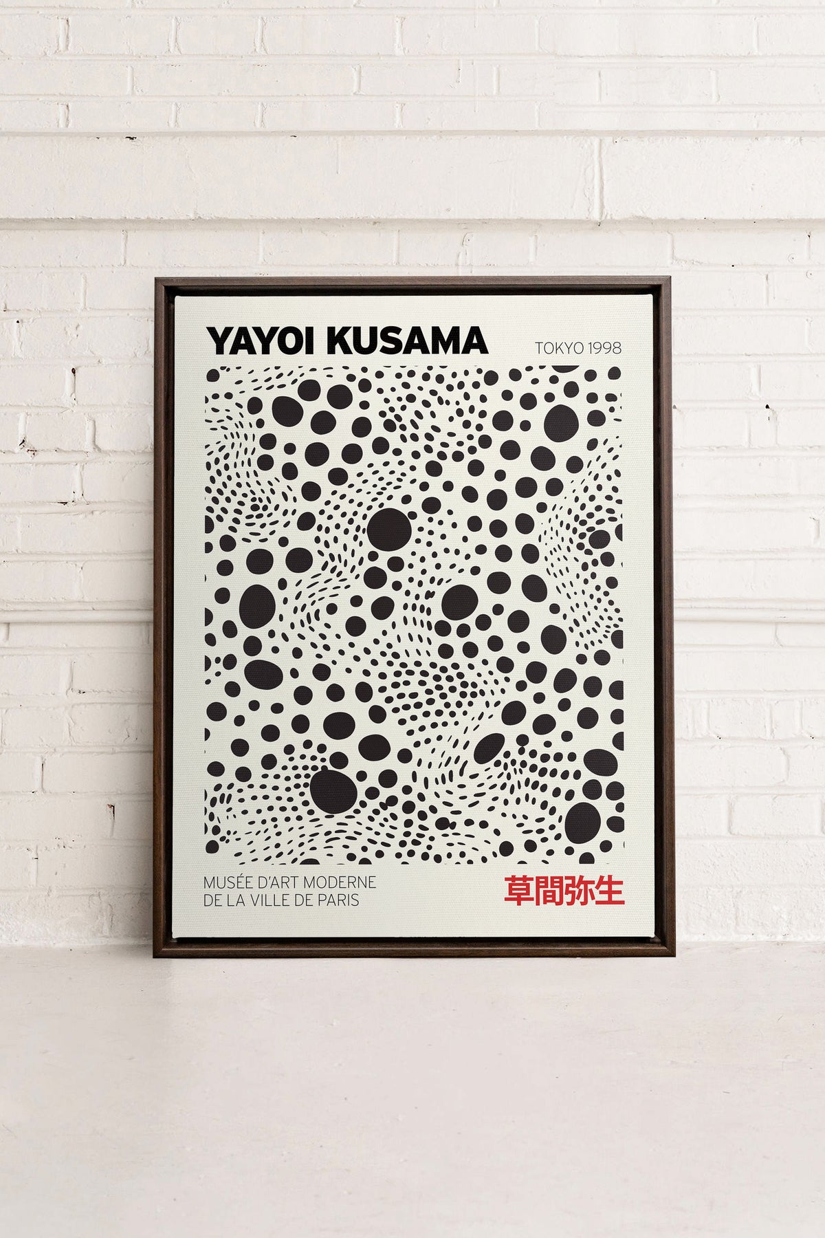 KUSAMA II, Oeuvre sur toile étirée