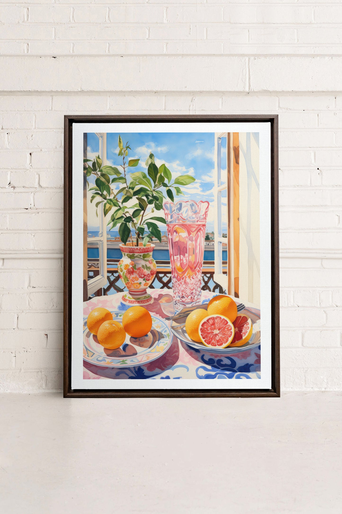 CITRUS VISTA PARADISE, Oeuvre sur toile étirée