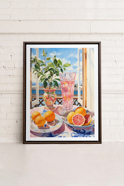 CITRUS VISTA PARADISE, Oeuvre sur toile étirée