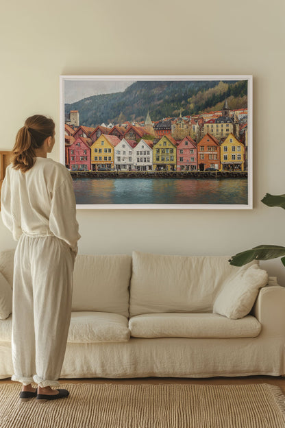 HARBOR COLORS, Oeuvre sur toile étirée