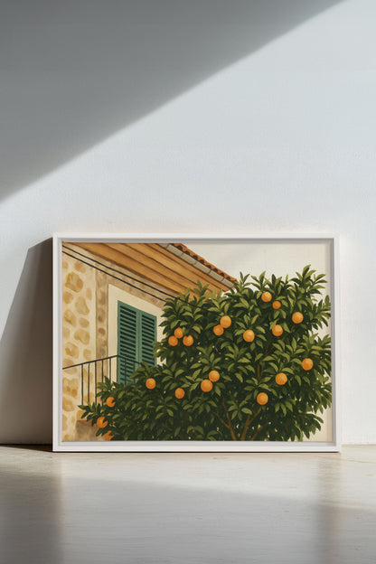 ÉTÉ EN PROVENCE, Oeuvre sur toile étirée