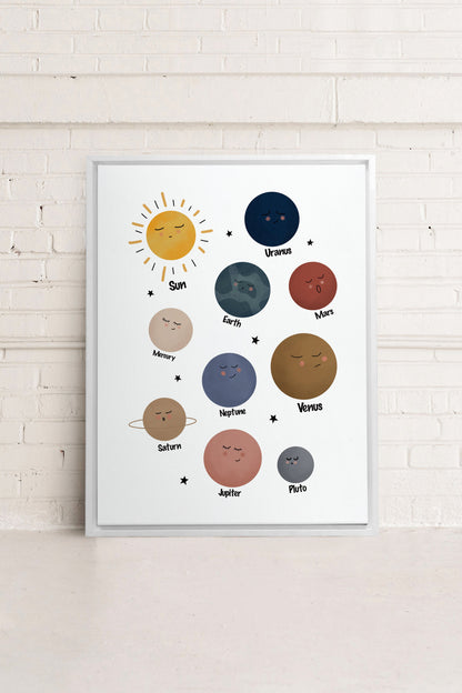 PLANÈTES, Oeuvre sur toile étirée
