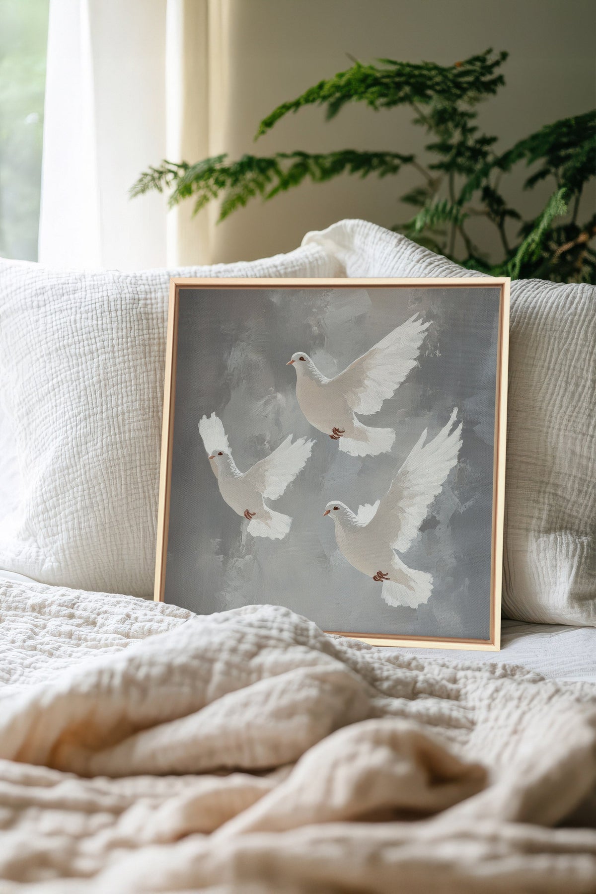 VOILE D'AZUR, Oeuvre sur toile étirée