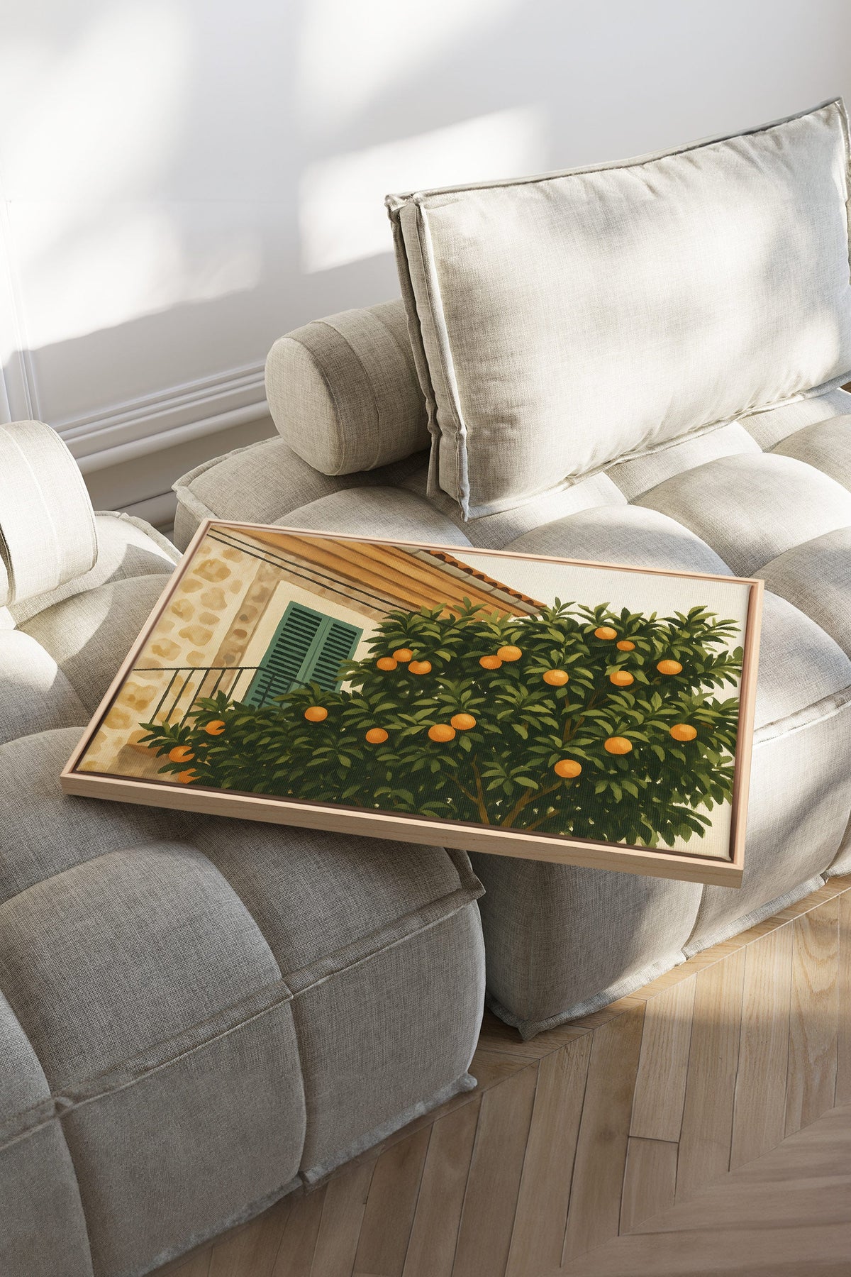 ÉTÉ EN PROVENCE, Oeuvre sur toile étirée