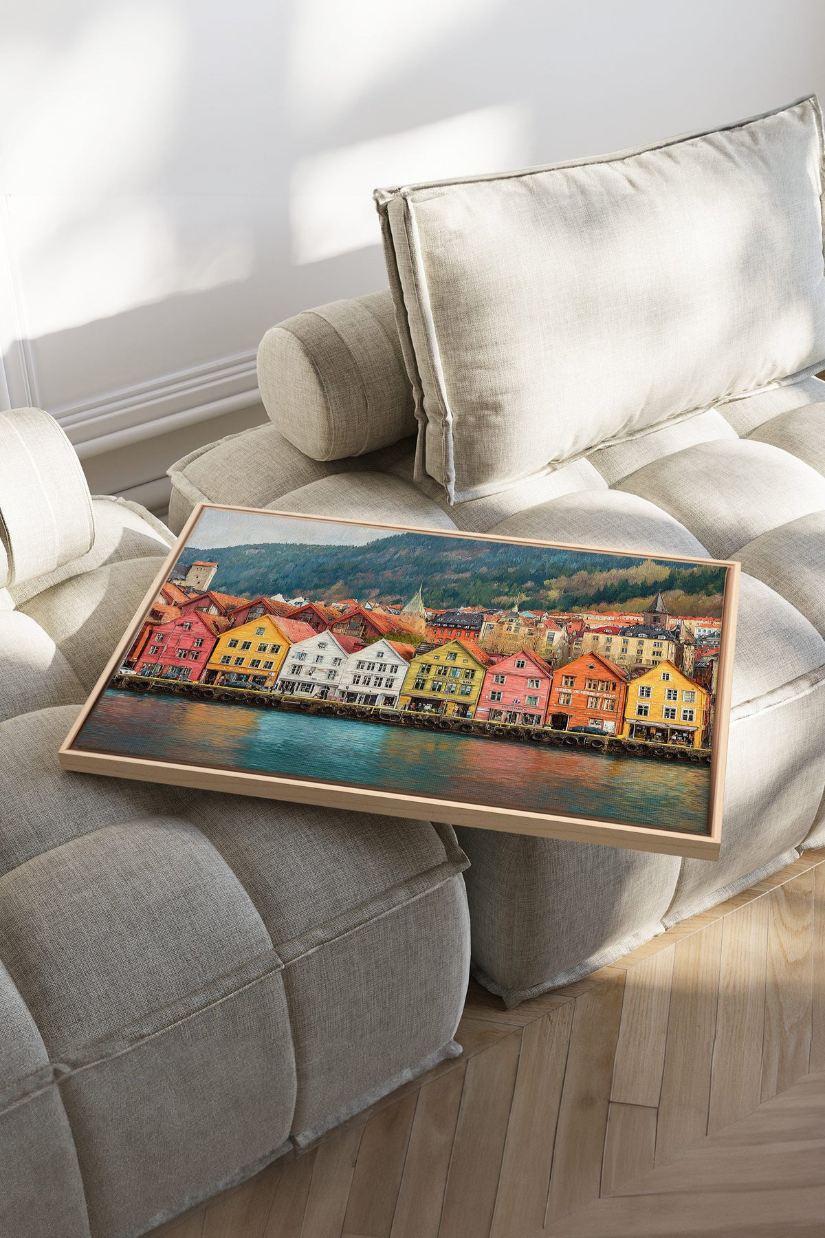 HARBOR COLORS, Oeuvre sur toile étirée