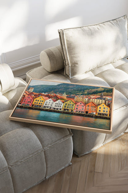 HARBOR COLORS, Oeuvre sur toile étirée