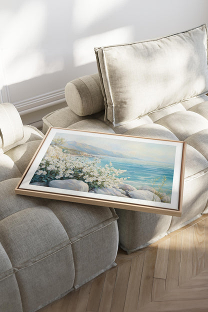 AZURE HORIZON, Oeuvre sur toile étirée