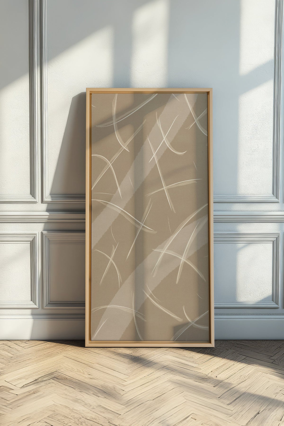 LUMINOUS LINES, Oeuvre sur toile étirée