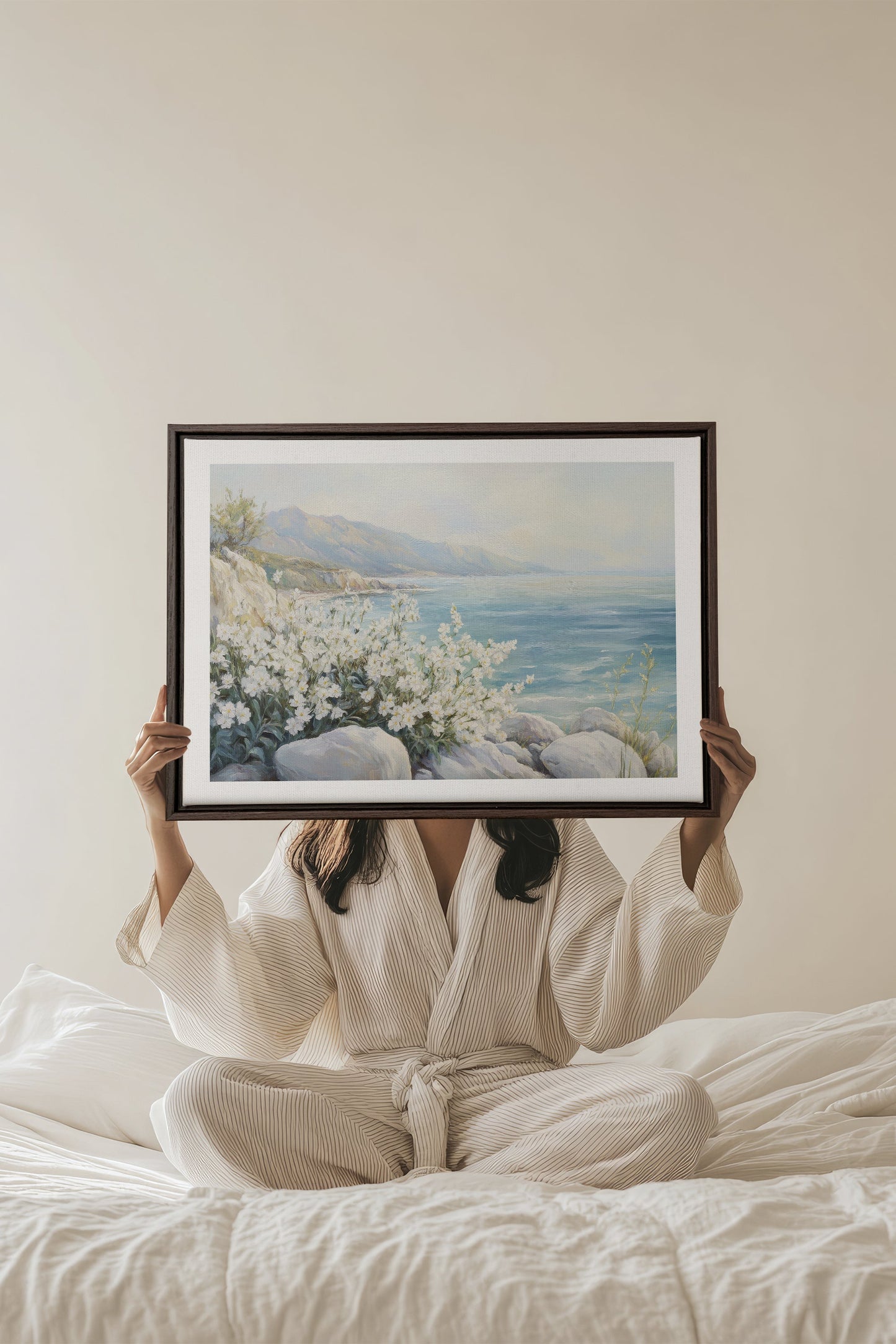 AZURE HORIZON, Oeuvre sur toile étirée