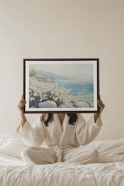 AZURE HORIZON, Oeuvre sur toile étirée