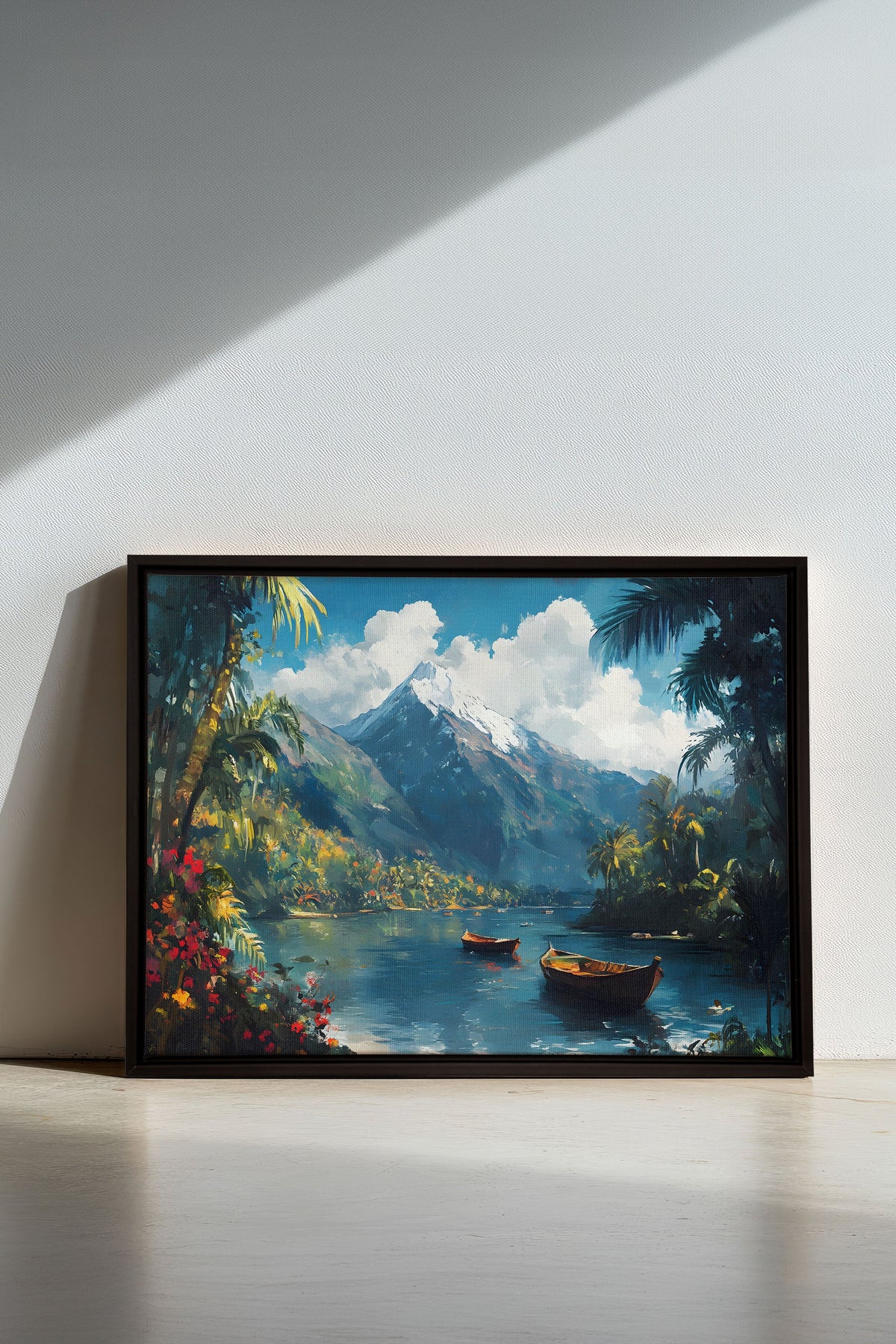 EMERALD LAGOON, Oeuvre sur toile étirée