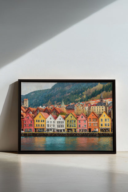 HARBOR COLORS, Oeuvre sur toile étirée