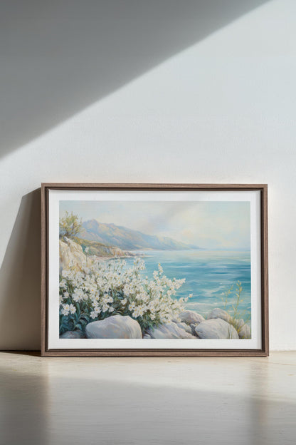 AZURE HORIZON, Oeuvre sur toile étirée