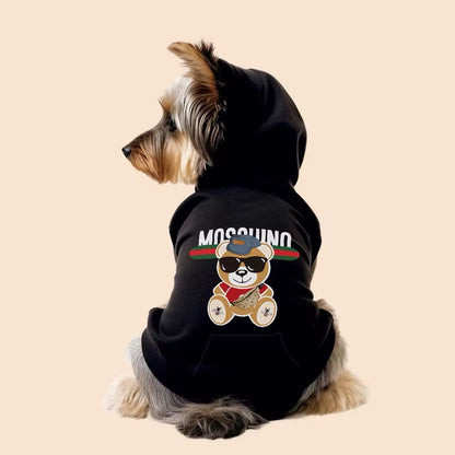 Bear Dog Hoodie | Dog Hoodie with Character Detail
