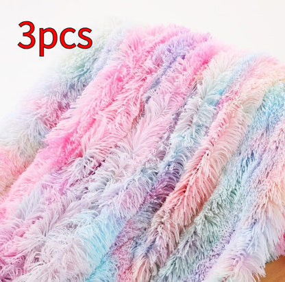 Warm Fluffy Shaggy Throw Blanket Bedspread Faux Fur Sofa Nap Blanket Bed Cover