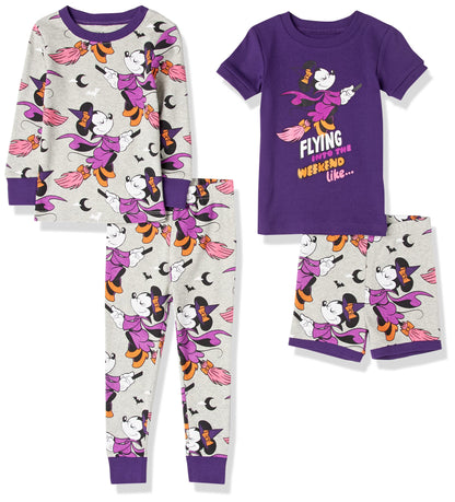 Disney | Marvel | Star Wars Toddler Girls' Pajama Set, Minnie/Halloween, 3T