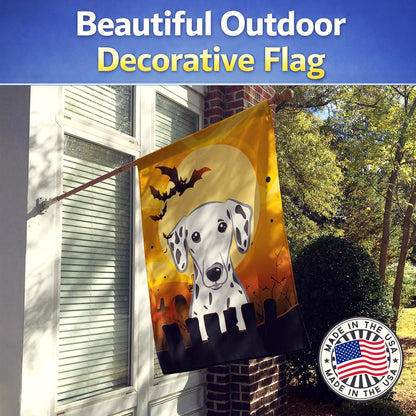 Caroline's Treasures BB1768CHF Halloween Dalmatian Canvas House Size Flag, Multicolor, Large