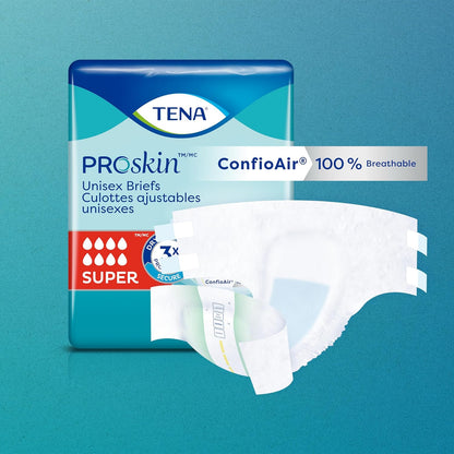 TENA Incontinence Briefs, Uni-Sex Fit, Super Absorbency, Large