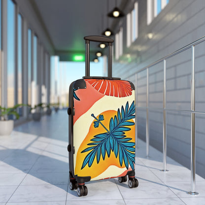 Tropical Palm Carry-On Suitcase – Colorful Beach Sunset Luggage