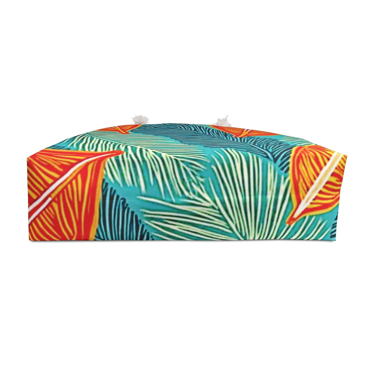 Tropical Palm Leaves Weekender Bag | Beach Tote, Travel Carryall, Large Tote Bag