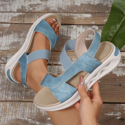 Women's Cloth Platform Beach Sandals