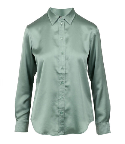 Lauren Ralph Lauren                                 Classic Fit Satin Charmeuse Shirt
