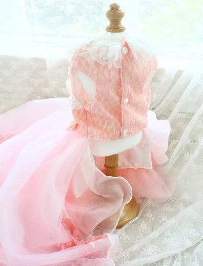 Fairytale Dog Dress | Elegant Long Gown for Dogs