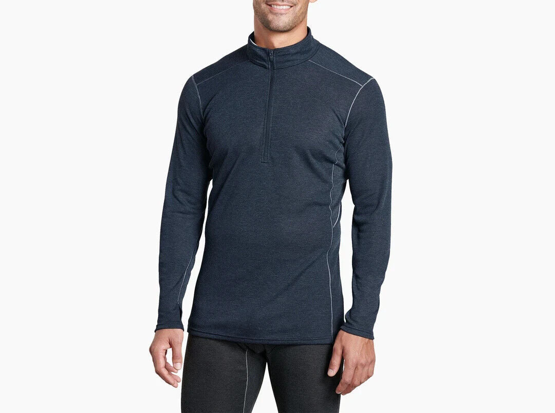 Kuhl Men's Akkomplice Zip Neck Base Layer Tops Size Small