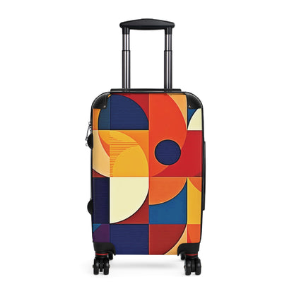 Suitcase — Retro Geometric Carry-On Luggage (Bold Mid-Century Pattern)