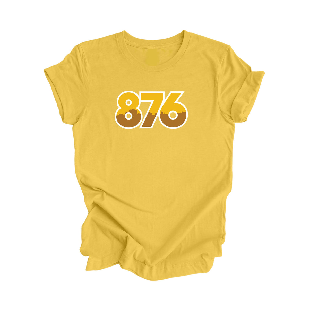 876 Kingston Jamaica Area Code City Skyline Gift - Unisex T-Shirt - Inspired X