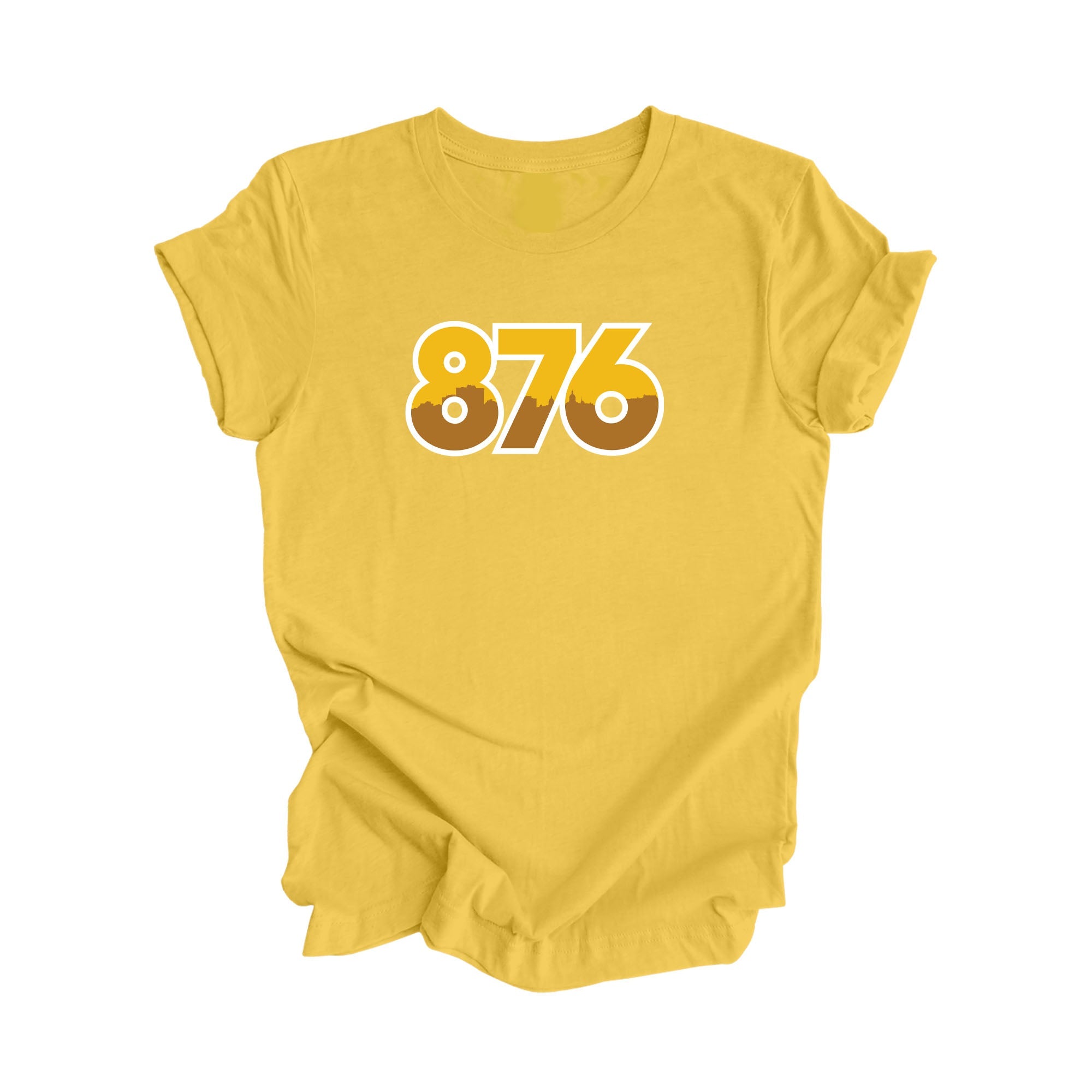 876 Kingston Jamaica Area Code City Skyline Gift - Unisex T-Shirt - Inspired X