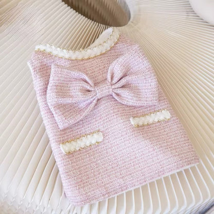 Paris Dog Dress & Hat Set – Elegant Outfit for Dogs