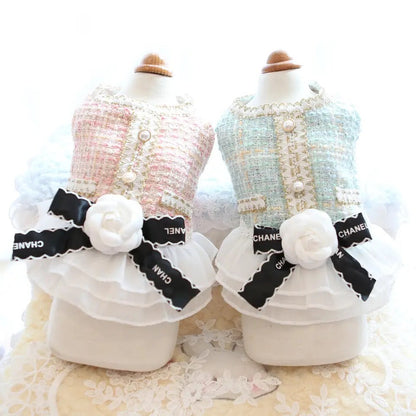 Coco Chewnel Dog Dress | Tweed Tutu Dog Dress