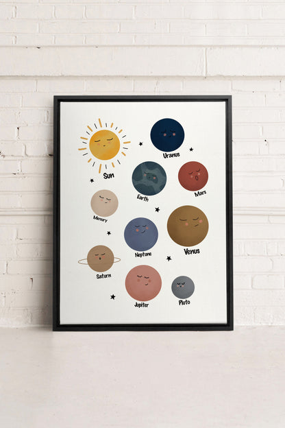 PLANÈTES, Oeuvre sur toile étirée